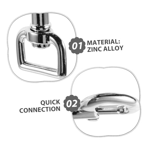 COLLBATH 3 Stücke Snap Haken für Hundeleine Metall Karabiner mit Drehgelenk Robuste Hundeleinen Schnalle aus Zinklegierung Sicherer und Einfacher Verschluss für Haustierführung und von COLLBATH