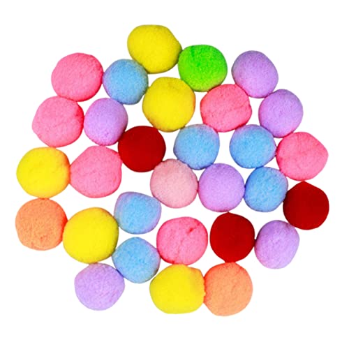 COLLBATH Interaktives Katzenspielzeug Bälle 30 Bunte Flauschige Bälle für Kätzchen Bastel-Pompons für die Bewegung der Katze COLLBATH Interaktives Katzenspielzeug Bälle 30 Bunte Flauschige Bälle für Kätzchen Bastel-Pompons für die Bewegung der Katze von COLLBATH
