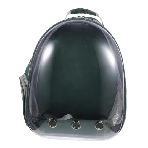 COLLBATH 360Grad Halbtransparenter Haustier Rucksack Für Katzen Tragbarer Sightseeing Rucksack Mit Sichtfenster Im Kapseldesign Reisetasche Für Welpen von COLLBATH