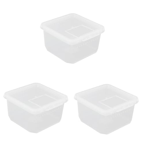 COLLBATH 3Er-Box Futterbox für Reptilien Mini-Reptilbehälter Betta-Zuchtbecken Miniträger Reptilien inkubator Reptilien Brutkasten Futterbehälter für Reptilien Reptilfall pp Transparent COLLBATH 3Er-Box Futterbox für Reptilien Mini-Reptilbehälter Betta-Zuchtbecken Miniträger Reptilien inkubator Reptilien Brutkasten Futterbehälter für Reptilien Reptilfall pp Transparent von COLLBATH