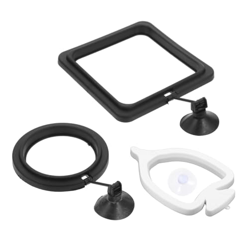 COLLBATH Futterringe für Aquarien 3 Stück schwimmender Futterspender mit Saugnapf langsam sinkend schwimmendes Futter verhindert die Ausbreitung des Futters Aquarium-Zubehör COLLBATH Futterringe für Aquarien 3 Stück schwimmender Futterspender mit Saugnapf langsam sinkend schwimmendes Futter verhindert die Ausbreitung des Futters Aquarium-Zubehör von COLLBATH