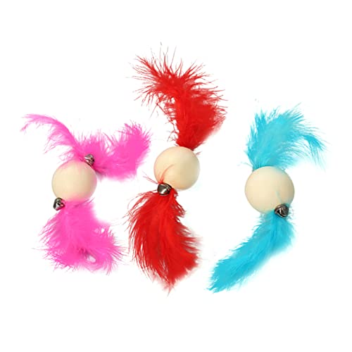 COLLBATH Gefiedertes interaktives Katzenspielzeug 3 Stück springende Bälle Trainingsspielzeug für Haustiere lustiges Spielzeug für zu Hause zufällige Farbe COLLBATH Gefiedertes interaktives Katzenspielzeug 3 Stück springende Bälle Trainingsspielzeug für Haustiere lustiges Spielzeug für zu Hause zufällige Farbe von COLLBATH
