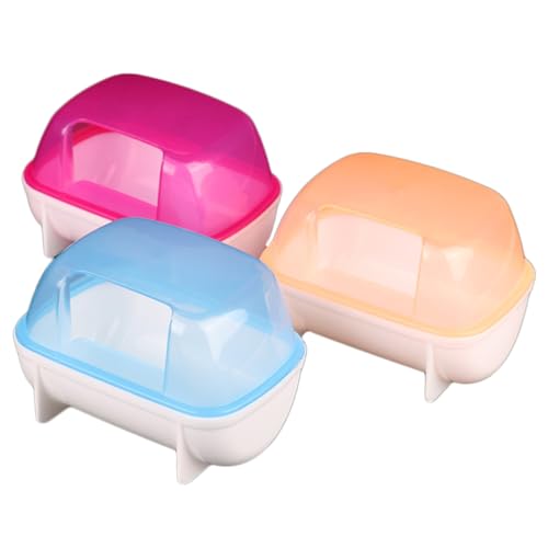 COLLBATH Geräumiges Hamster-sandbad-behälter-Set 3-teilig Auslaufsicher Aus Kunststoff Für Die Gesundheitspflege Von Haustieren Zufällige Farbe COLLBATH Geräumiges Hamster-sandbad-behälter-Set 3-teilig Auslaufsicher Aus Kunststoff Für Die Gesundheitspflege Von Haustieren Zufällige Farbe von COLLBATH