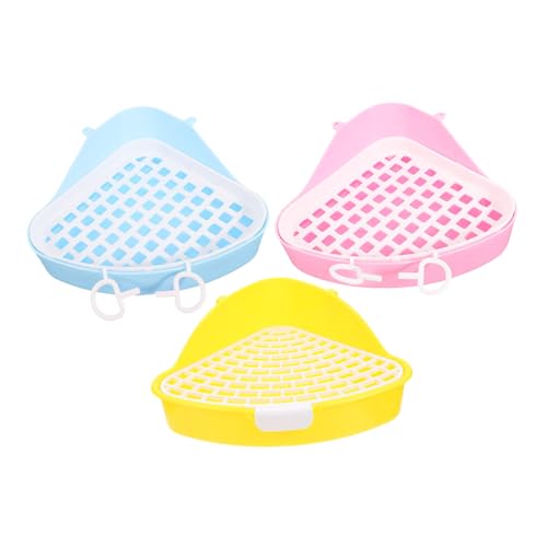 COLLBATH 3St Haustiertoilette Kaninchenkotschale Chinchilla-Töpfchentrainer Kaninchenklo meerschweinchen Toilette Haustier-WC Tablett Töpfchen für Meerschweinchen Kleintiertoilette Plastik COLLBATH 3St Haustiertoilette Kaninchenkotschale Chinchilla-Töpfchentrainer Kaninchenklo meerschweinchen Toilette Haustier-WC Tablett Töpfchen für Meerschweinchen Kleintiertoilette Plastik von COLLBATH