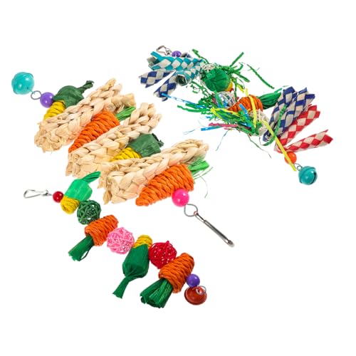 COLLBATH Hängendes Kauspielzeug Für Papageien Robustes Vogelspielzeug Futter-suchspielzeug Mit Leuchtenden Farben Geeignet Für Käfige von COLLBATH