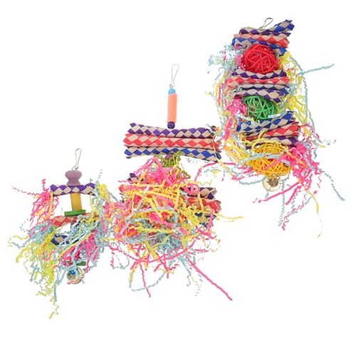 COLLBATH 3St Papagei Beiß Vogelspielzeug Vogelfütterer Haustier Käfig papageienspielzeug Parrot Toys zum Beißen von Papageien Kauwerkzeug für Vögel hölzern COLLBATH 3St Papagei Beiß Vogelspielzeug Vogelfütterer Haustier Käfig papageienspielzeug Parrot Toys zum Beißen von Papageien Kauwerkzeug für Vögel hölzern von COLLBATH