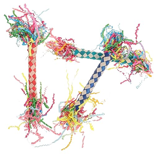 COLLBATH 3St lustiges Papageienspielzeug Hängendes Sittichspielzeug Papageien, die Spielzeug zerkleinern Vogelkäfig Vogelspielzeug Spielzeuge Haustier Spielzeug Lustiges Vogel-Kauspielzeug von COLLBATH