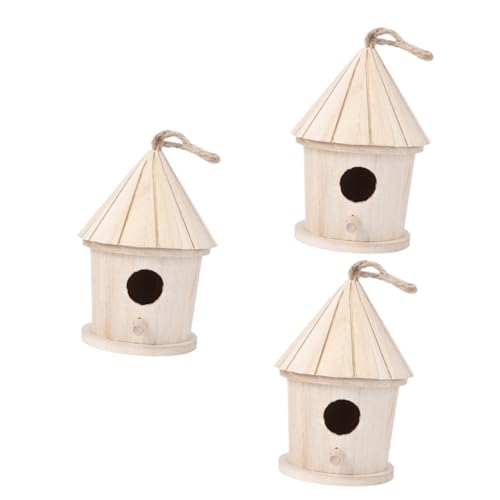 COLLBATH 3 Stücke Elegante Turm Form Holz Vogel Nest Bett Vogel Nisten Hause Für Vögel Garten Decor COLLBATH 3 Stücke Elegante Turm Form Holz Vogel Nest Bett Vogel Nisten Hause Für Vögel Garten Decor von COLLBATH