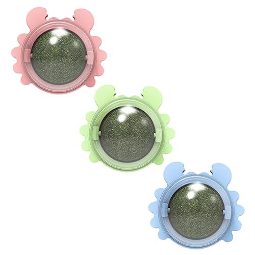 COLLBATH Katzenminze Spielzeug Ball 3 Stücke Interaktives Katzenspielzeug Zum Lecken Und Drehen Für Haustiere COLLBATH Katzenminze Spielzeug Ball 3 Stücke Interaktives Katzenspielzeug Zum Lecken Und Drehen Für Haustiere von COLLBATH
