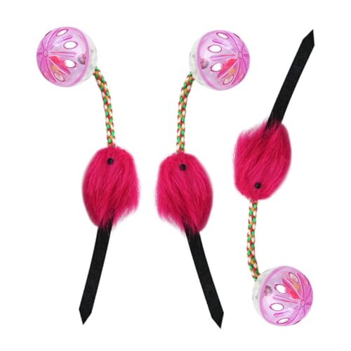 COLLBATH 3Stücke Interactive Cat Teaser Toy with Bell Durable Scratch Resistant Cat Ball for Engaging Playtime Present for COLLBATH 3Stücke Interactive Cat Teaser Toy with Bell Durable Scratch Resistant Cat Ball for Engaging Playtime Present for von COLLBATH