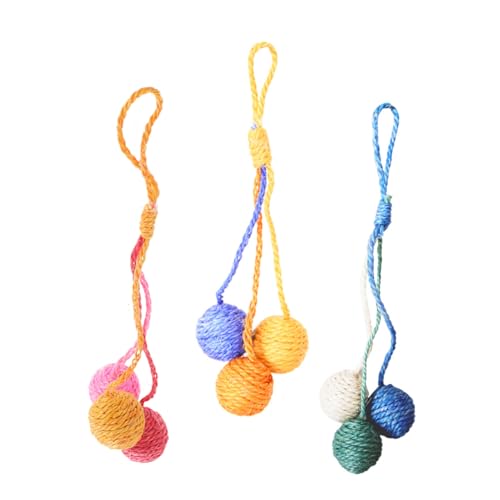 COLLBATH 3 Stücke Hängende Sisalbälle Katzenspielzeug Interaktives Ballspielzeug Für Hauskatzen Robuste Sisalkonstruktion Katzenangelball Hängender Katzenkratzball COLLBATH 3 Stücke Hängende Sisalbälle Katzenspielzeug Interaktives Ballspielzeug Für Hauskatzen Robuste Sisalkonstruktion Katzenangelball Hängender Katzenkratzball von COLLBATH