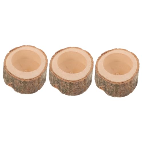 COLLBATH 3 Stücke Holz Hamster Feeder Bowl Weiß Guinea Pig Gericht Chinchilla Zubehör COLLBATH 3 Stücke Holz Hamster Feeder Bowl Weiß Guinea Pig Gericht Chinchilla Zubehör von COLLBATH