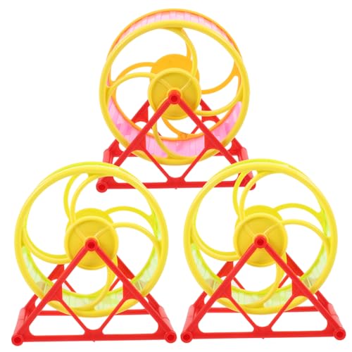 COLLBATH Aktivitätsspielzeug 3 Stück Hamster-Laufrad geräuschlose Laufmaschine für Chinchilla zufällige Farbe COLLBATH Aktivitätsspielzeug 3 Stück Hamster-Laufrad geräuschlose Laufmaschine für Chinchilla zufällige Farbe von COLLBATH