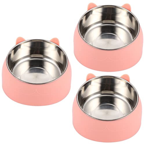 COLLBATH 3st Katzennapf Aus Edelstahl Futternäpfe Für Katzen Katzenfutterspender Kleine Hundenäpfe Geneigter Katzennapf Hündchenschüsseln Hund Trinknapf Wasserzufuhr Rostfreier Stahl Rosa COLLBATH 3st Katzennapf Aus Edelstahl Futternäpfe Für Katzen Katzenfutterspender Kleine Hundenäpfe Geneigter Katzennapf Hündchenschüsseln Hund Trinknapf Wasserzufuhr Rostfreier Stahl Rosa von COLLBATH