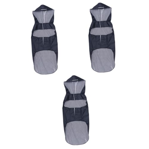 COLLBATH 3 Stücke Große Hund Regenmantel Reflektierende Streifen Pet Poncho Schwarz 5XL Größe COLLBATH 3 Stücke Große Hund Regenmantel Reflektierende Streifen Pet Poncho Schwarz 5XL Größe von COLLBATH