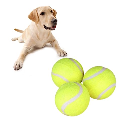 COLLBATH Riesige Tennisbälle für Hunde 3er-Set Haustierspielzeug für Bewegung Sensibilitätstraining Zahnungshilfe COLLBATH Riesige Tennisbälle für Hunde 3er-Set Haustierspielzeug für Bewegung Sensibilitätstraining Zahnungshilfe von COLLBATH