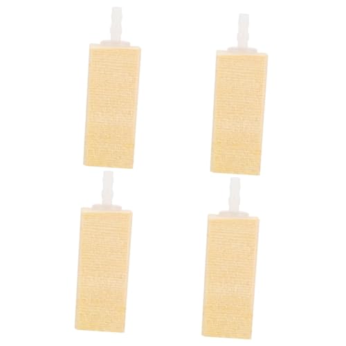 COLLBATH 4 Stück Eiweißabschäumer Aquarienluft Stein für Aquarium Schwammregler Tank Bubble Diffuser sauerstoffpumpe Werkzeug Diffusor Luftsprudler aus Holz Aquarium Luftstein hölzern Khaki von COLLBATH