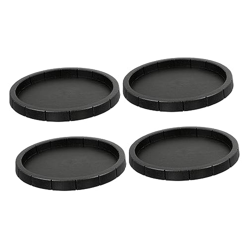 COLLBATH 4 Stück Futterschale für Reptilien Leopardgecko Reptilien Schalen Reptilienschale pet Water Bowl Reptilien wasserschale Schüsseln Essen Wasserspender für Reptilien Plastik Black von COLLBATH