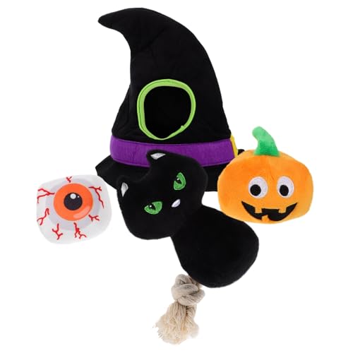 COLLBATH 4 Stück Halloween- Halloween Haustier Stofftier Halloween-welpenspielzeug Halloween-hundespielzeug Haustier -kauspielzeug Lustiges Kauspielzeug Für Hunde Plüsch COLLBATH 4 Stück Halloween- Halloween Haustier Stofftier Halloween-welpenspielzeug Halloween-hundespielzeug Haustier -kauspielzeug Lustiges Kauspielzeug Für Hunde Plüsch von COLLBATH