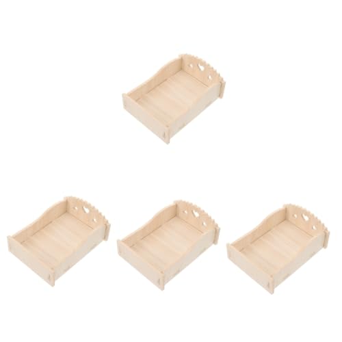COLLBATH 4 Stück Hamsterbett meerschweinchen Bett Heufutter Meerschweinchen Betten für Meerschweinchen Hamster Bett nagerhaus Haustier-Schlafbett Kleines Igel-Holzbett hölzern COLLBATH 4 Stück Hamsterbett meerschweinchen Bett Heufutter Meerschweinchen Betten für Meerschweinchen Hamster Bett nagerhaus Haustier-Schlafbett Kleines Igel-Holzbett hölzern von COLLBATH