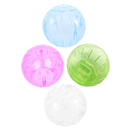 COLLBATH 4 Stück Hamsterlaufkugeln für Kleine Haustiere Leise Fitnessbälle aus Leichtem Material Tragbar und Einfach zu Reinigen für Innen und Außentraining von Zwerghamstern und COLLBATH 4 Stück Hamsterlaufkugeln für Kleine Haustiere Leise Fitnessbälle aus Leichtem Material Tragbar und Einfach zu Reinigen für Innen und Außentraining von Zwerghamstern und von COLLBATH