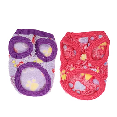 COLLBATH 2sets Luxus Outfits Stilvolle Weste Robuste Haustier Kostüm Kleidung Modische Bekleidung 2 Stücke * 2 von COLLBATH
