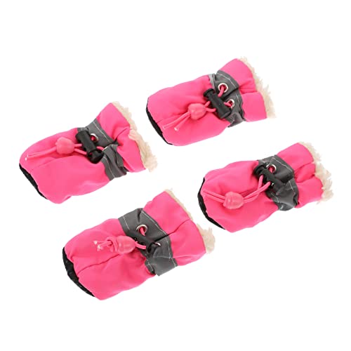 COLLBATH 4 Stück Haustier Schuhüberzüge Booties Stiefel Haustier Winterschuhe Hundeschuhe Mittel rutschfeste Hundesocken Warme wasserdichte Schuhe Hunde Winterschuhe Warme COLLBATH 4 Stück Haustier Schuhüberzüge Booties Stiefel Haustier Winterschuhe Hundeschuhe Mittel rutschfeste Hundesocken Warme wasserdichte Schuhe Hunde Winterschuhe Warme von COLLBATH