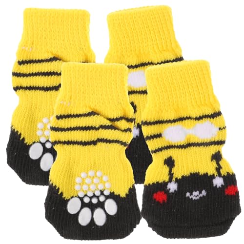 COLLBATH 4 Stück Nicht-hundesocken Aus Baumwolle Für Haustiere Entzückendes Design Warme Bequeme Schuhe Für Hunde COLLBATH 4 Stück Nicht-hundesocken Aus Baumwolle Für Haustiere Entzückendes Design Warme Bequeme Schuhe Für Hunde von COLLBATH
