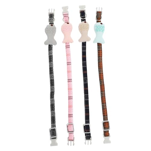 COLLBATH Haustierhalsband 4-teiliges Cartoon-Halsband Verstellbares Haustierzubehör Hundehalskette Und Bezaubernd Für Den Täglichen Gebrauch von COLLBATH