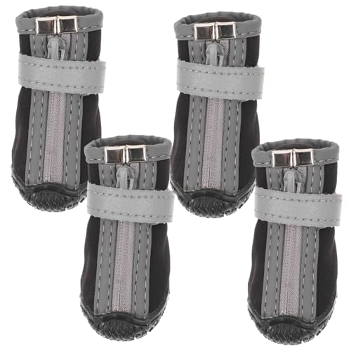 COLLBATH Wasserfeste Haustierschuhe 4 Paar Hundestiefel Robust Und Bequem Für Die Jahreszeiten von COLLBATH