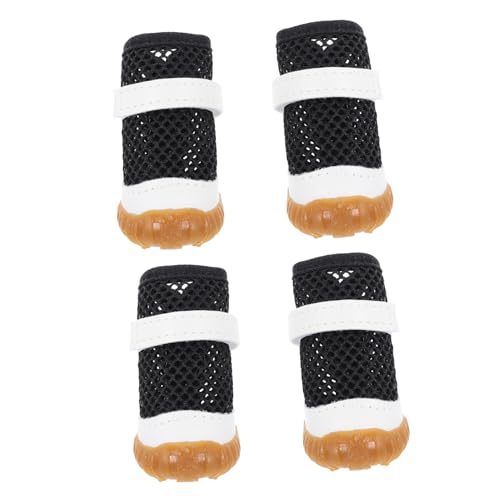 COLLBATH Atmungsaktive Hundeschuhe Aus Mesh Für Welpen 4 Stück Hundestiefel Bequem Und Kühlend Für Die Hitze Ihres Haustiers von COLLBATH