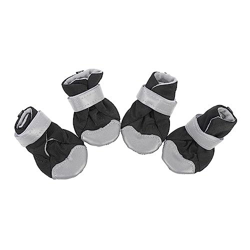 COLLBATH 4 Stück Haustierschuhe Hundepfoten Decken Hundestiefel für kaltes Wetter hundeschuhe Paws pfotenschutz rutschfeste Schuhe für kleine Haustiere Stiefel für Hunde von COLLBATH
