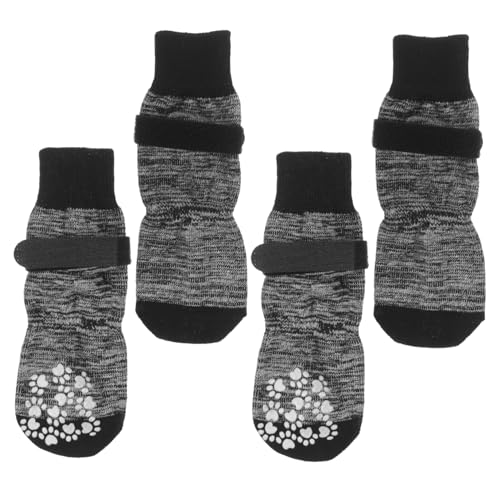 COLLBATH Isolierte Hundesocken 4 Paar Wiederverwendbare Waschbare Haustierschuhe Atmungsaktive Pfoten Nicht Für Hunde von COLLBATH