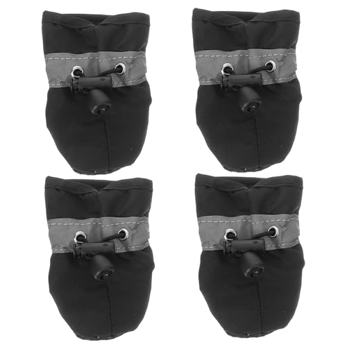 COLLBATH Hundeschuhe Für Mittelgroße Hunde 4 Paar Ohne Stiefel Atmungsaktives Design Für Aktivitäten Drinnen Und Draußen von COLLBATH