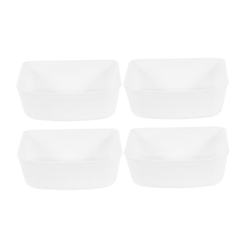 COLLBATH 4-teiliger Hängender Futter Und Wassernapf Für Haustiere Lebensmittelgeschützter Kunststoff-Becken Praktisch Reinigungsfreundlich von COLLBATH