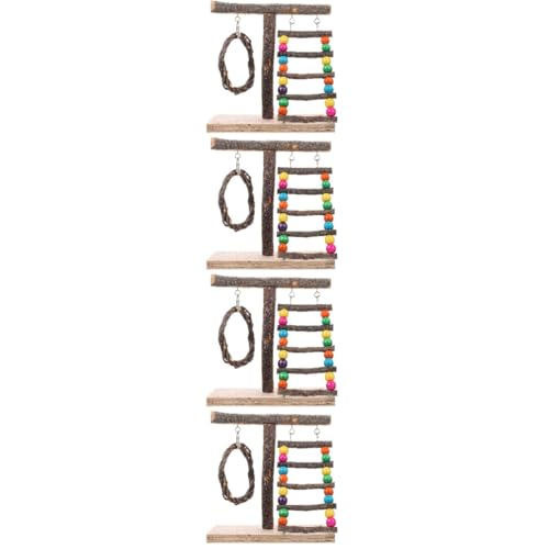 COLLBATH 4 Stück Papageienständer Vogelkäfige Für Sittiche Trainingsvogelständer Hängemattenzubehör Vogeltraining Barsch Papageienschaukelspielzeug Desktop-Spielzeug Hölzern Colorful COLLBATH 4 Stück Papageienständer Vogelkäfige Für Sittiche Trainingsvogelständer Hängemattenzubehör Vogeltraining Barsch Papageienschaukelspielzeug Desktop-Spielzeug Hölzern Colorful von COLLBATH