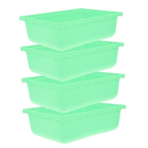 COLLBATH 4 Stück Tablett Für Hamsterkäfig Tabletts Wurf Ersatz Kleine Katzentoilette Käfig Tablett Haustier Töpfchen Tablett Töpfchen Für Den Haushalt Hamsterversorgung Light Green Plastik COLLBATH 4 Stück Tablett Für Hamsterkäfig Tabletts Wurf Ersatz Kleine Katzentoilette Käfig Tablett Haustier Töpfchen Tablett Töpfchen Für Den Haushalt Hamsterversorgung Light Green Plastik von COLLBATH
