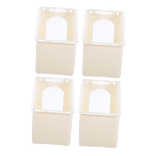 COLLBATH 4 Stück Taubenfutterautomat Taubenfutterhaus Aus Kunststoff Vogelfutterschale Taubenfutterbehälter Vogelfutterstation Taube Tränke Futterschale Für Tauben Beige Plastik COLLBATH 4 Stück Taubenfutterautomat Taubenfutterhaus Aus Kunststoff Vogelfutterschale Taubenfutterbehälter Vogelfutterstation Taube Tränke Futterschale Für Tauben Beige Plastik von COLLBATH
