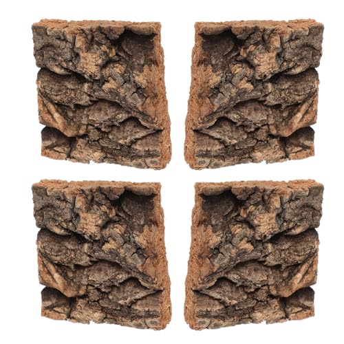 COLLBATH 4 Stück Teiliges Terrarium Dekorationsset aus für Reptilien Kletter und Versteckplattformen für Schildkröten Echsen und Schlangen Habitatgestaltung für Aquarien und Terrarien von COLLBATH