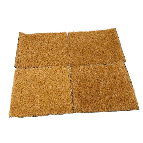 COLLBATH 4 Stück Waschbare Kunstgras Bettunterlagen für Hühnerkäfige Vielseitige und Einfache Lösungen für Nestboxen und Kaninchenställe von COLLBATH