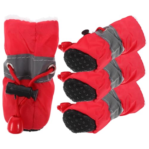 COLLBATH Hunde-Schneestiefel Mit Rutschfester Sohle Welpenstiefel Für Winter Pfotenschutz Bequeme Ausziehbarkeit Strapazierfähiges Material COLLBATH Hunde-Schneestiefel Mit Rutschfester Sohle Welpenstiefel Für Winter Pfotenschutz Bequeme Ausziehbarkeit Strapazierfähiges Material von COLLBATH