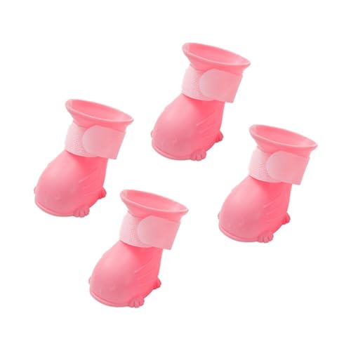 COLLBATH 4stücke wasserdichte Hunderegenstiefel rutschfeste Leichte Regenstiefel Für Hunde Für Mittlere Mit Antirutschsohle Für Optimalen Pfotenschutz von COLLBATH