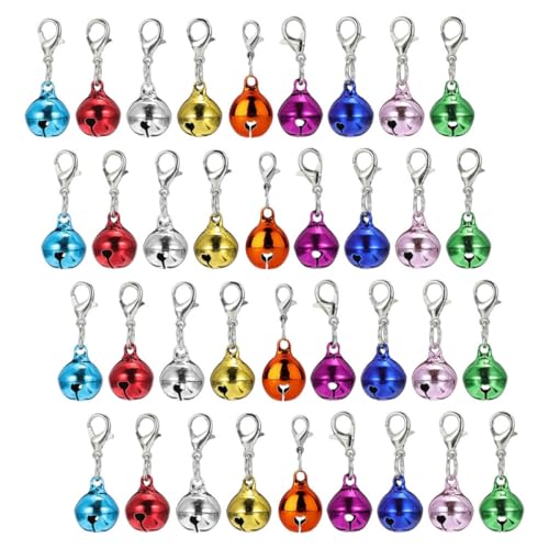 COLLBATH 45 Stück Teiliges Set Metallglocken Anhänger Kleine Glocken für Haustierhalsbänder und Schlüsselanhänger DIY Zubehör für Katzen und Hunde Bunte Glocken für Schmuckgestaltung und COLLBATH 45 Stück Teiliges Set Metallglocken Anhänger Kleine Glocken für Haustierhalsbänder und Schlüsselanhänger DIY Zubehör für Katzen und Hunde Bunte Glocken für Schmuckgestaltung und von COLLBATH