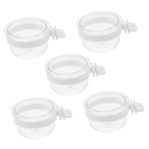 COLLBATH 5 Stück Papagei Wasser fütterung gerät Vogelfutternäpfe für Käfige Schüssel Papageienschale Zubehör für Sittichkäfige Vogelfütterungsbecher PVC Wiederverwendbar COLLBATH 5 Stück Papagei Wasser fütterung gerät Vogelfutternäpfe für Käfige Schüssel Papageienschale Zubehör für Sittichkäfige Vogelfütterungsbecher PVC Wiederverwendbar von COLLBATH