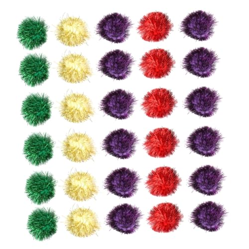 COLLBATH Unterhaltsames Haustierzubehör: 50 Stück Lametta-Bälle für Katzen Kätzchenspielzeug interaktives Spielzeug Katzenspielzeit COLLBATH Unterhaltsames Haustierzubehör: 50 Stück Lametta-Bälle für Katzen Kätzchenspielzeug interaktives Spielzeug Katzenspielzeit von COLLBATH