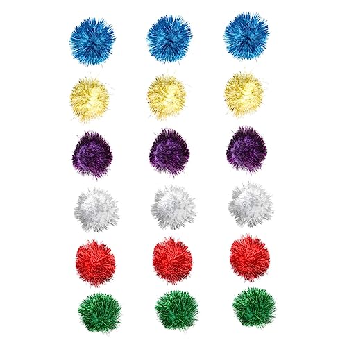 COLLBATH 54 STK Katzenspielzeug Glitter Ball Haustier Spielzeug Bälle Für Katzen Spielzeug Für Kätzchen Katze Funkelnde Bälle Lustige Katze Ballspielzeug Für Katzen Katze Pom Bälle Kaschmir COLLBATH 54 STK Katzenspielzeug Glitter Ball Haustier Spielzeug Bälle Für Katzen Spielzeug Für Kätzchen Katze Funkelnde Bälle Lustige Katze Ballspielzeug Für Katzen Katze Pom Bälle Kaschmir von COLLBATH