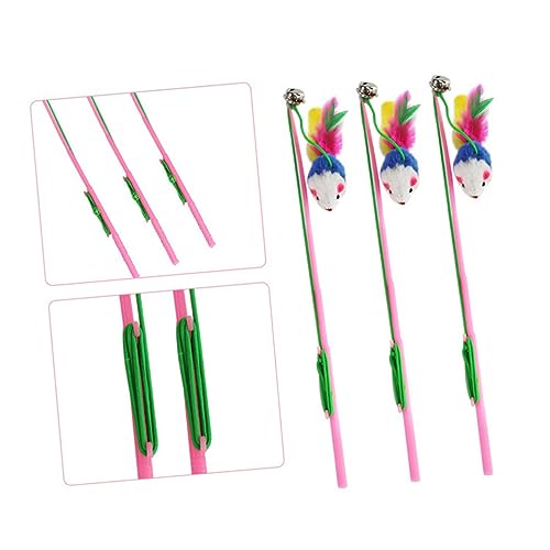 COLLBATH Plüschmaus-glockenstab-Teaser - 5er-Pack Interaktives Katzenspielzeug Zum Spielen COLLBATH Plüschmaus-glockenstab-Teaser - 5er-Pack Interaktives Katzenspielzeug Zum Spielen von COLLBATH