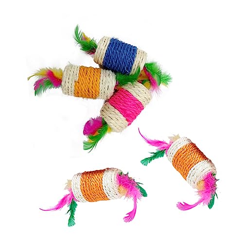 COLLBATH 5Stücke Interaktives Katzenspielzeug Teiliges Bissfestes Plume Roller für Haustiere mit Bunten für Gemeinsame Spielstunden Ihrer COLLBATH 5Stücke Interaktives Katzenspielzeug Teiliges Bissfestes Plume Roller für Haustiere mit Bunten für Gemeinsame Spielstunden Ihrer von COLLBATH