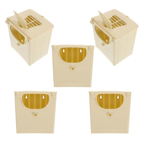 COLLBATH 5er-Box Plastikvogelnest Material Cockatiels Klein Papagei Nester Zucht Verschachtelung Paarung Sittiche Spatzennest Vogelschachtelhaus Schlafendes Nest von COLLBATH