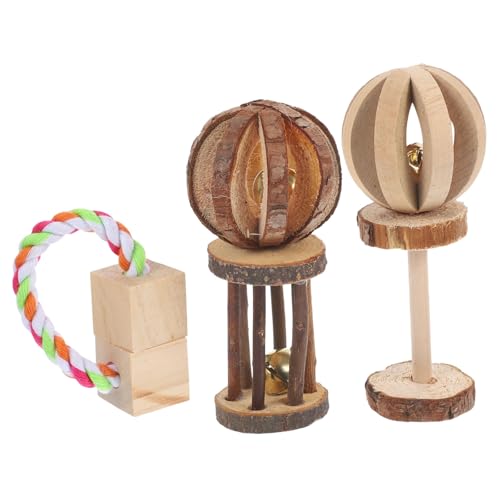 COLLBATH Kaninchen Spielzeug Hamster Kauspielzeug Holz Zähne Schleifen Spielzeug Für Kleintiere Haustier Zubehör von COLLBATH